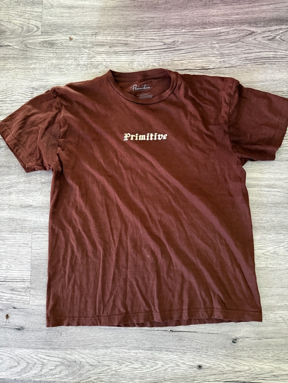 Primitive Brown Short Sleeve Logo T-Shirt